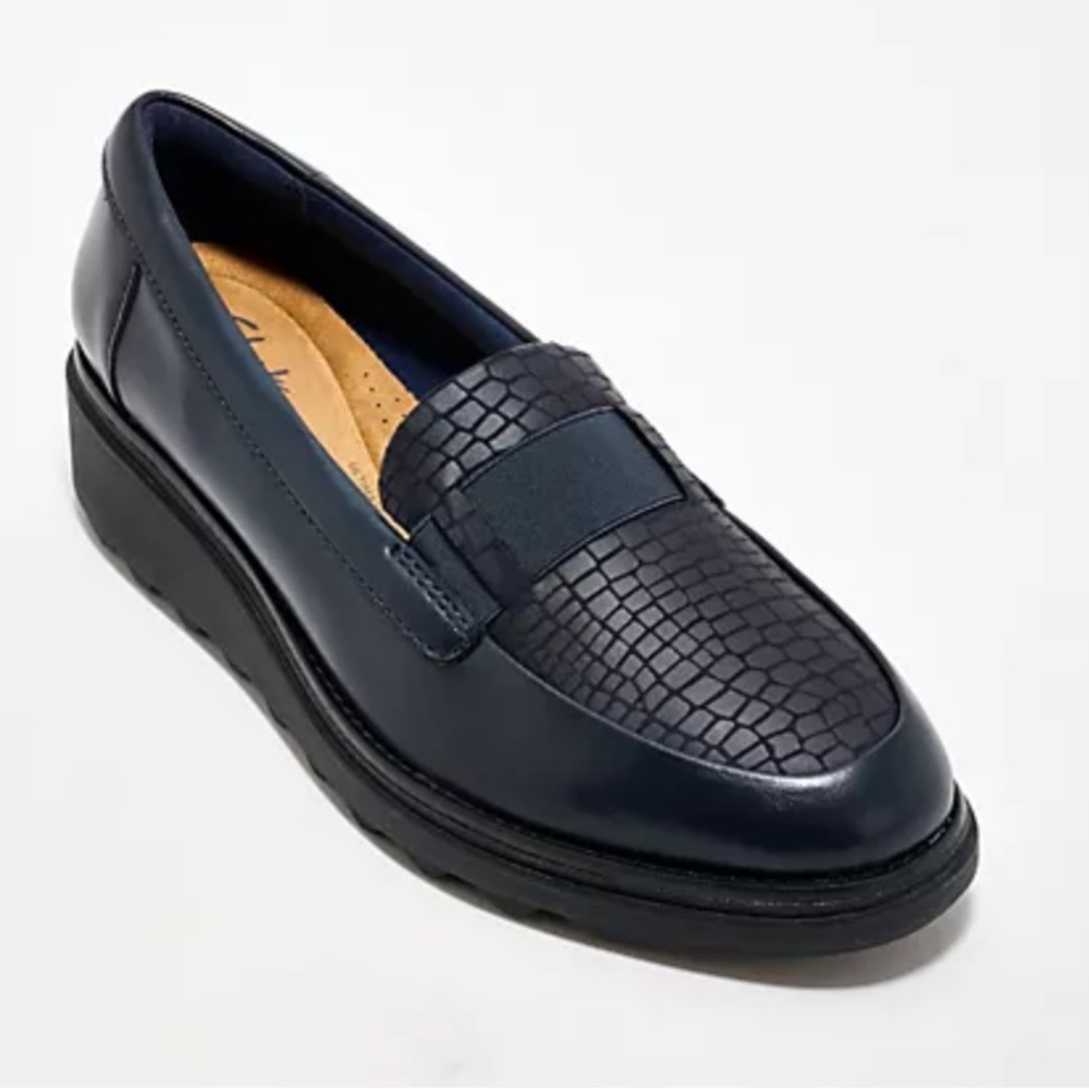 Clarks Collection Leather Loafers "Sharon Pace" -  Size: 7.5 - NIB